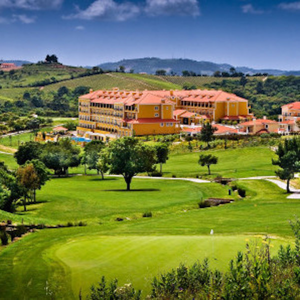 View of Dolce Camporeal Hotel from the golf course
