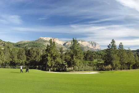 View to the mountains from La Sella Golf