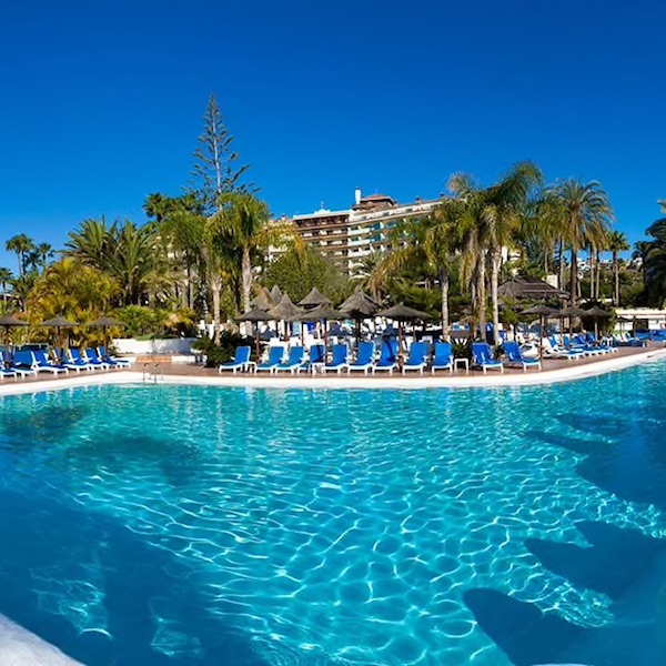 Melia Tamarindos Hotel surrounded by pool