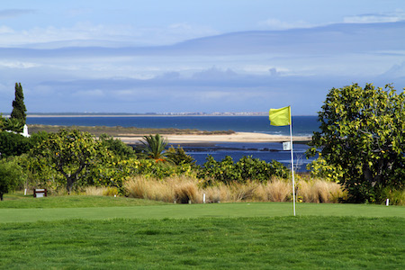 View to the beach from the 12th green on Quinta da Ria