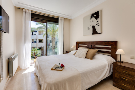 Double bedroom at Roda Golf Apartment