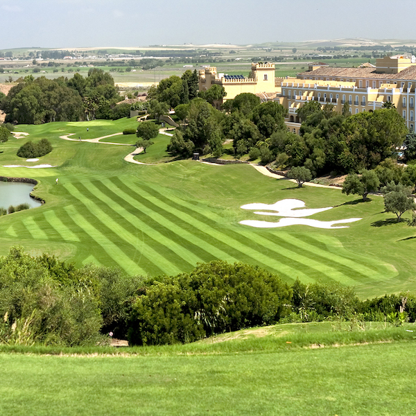 View of golf fairway and Barcelo Montecastillo Golf Resort