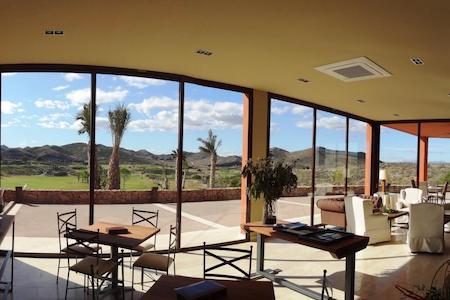Panoramic views from the restaurant at Lorca Golf Course