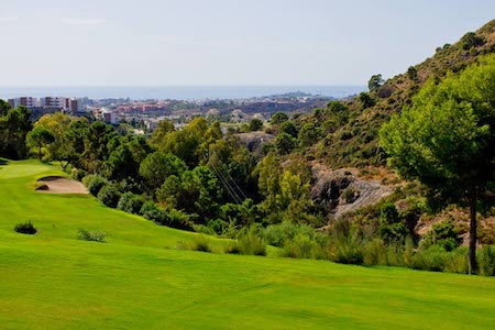 View to the Med from Los Arqueros Golf's 14th hole