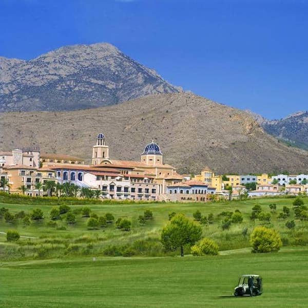 Melia Villaitana Golf Resort with Villaitana Golf in the foreground