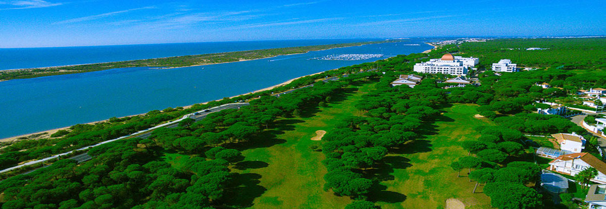 Aerial view of Nuevo Portil Hotel and Golf Course