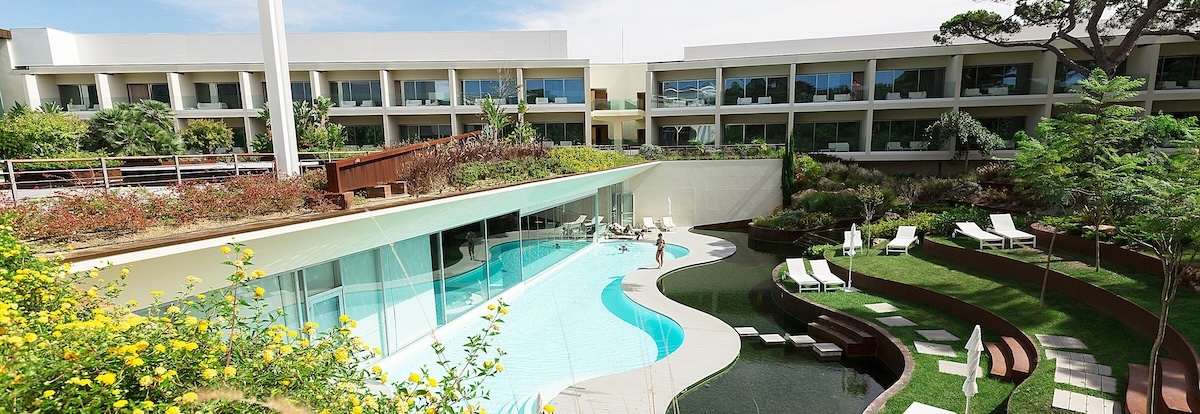 Onyria Marinha Boutique Hotel with views to the pool area