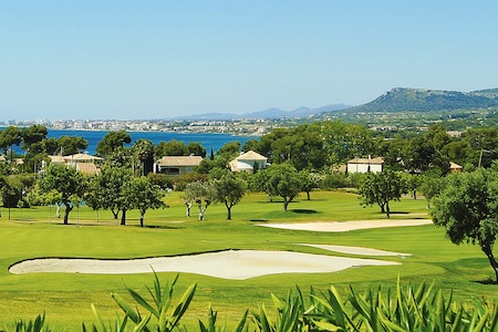 View from Son Severa Golf to the Mediterranean