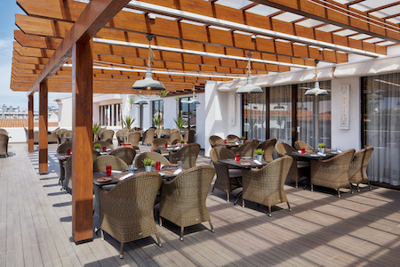 La Terrazza — Outdoor dining at Tivoli Lagos