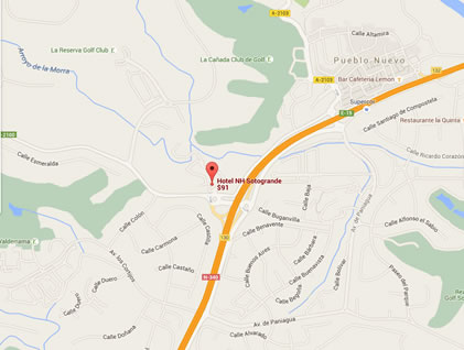 NH Sotogrande location map