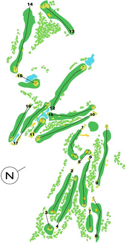 Golf Santo Antonio course plan