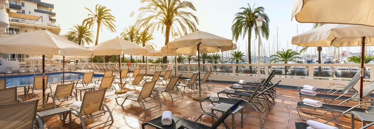 Poolside at the Hotel Palma Bellver
