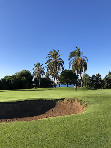 The 7th green at Añoreta Golf