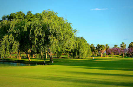 Water hole on Guadalhorce Golf Club