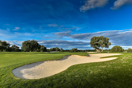 Bunker on the 16th hole at Quinta da Cima