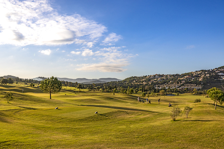 Beautiful mountain views from La Sella Golf