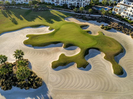 Impressive bunker on La Torre Golf