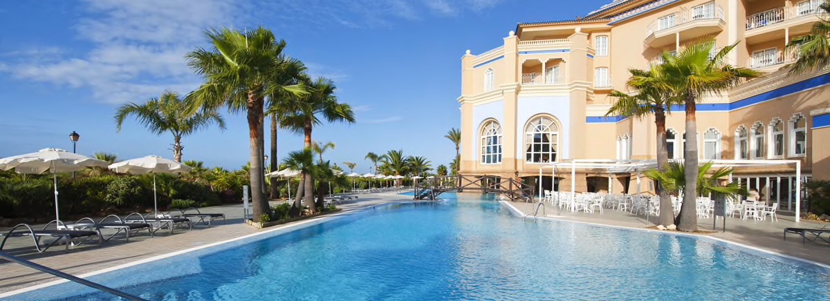 Beautiful pool view at Melia Atlantico Isla Canela
