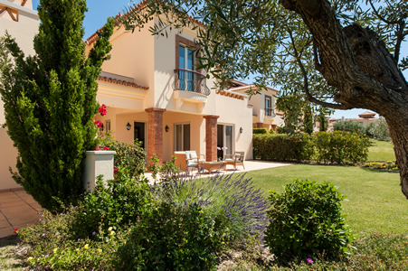 Back garden at Monte Rei Linked Villa