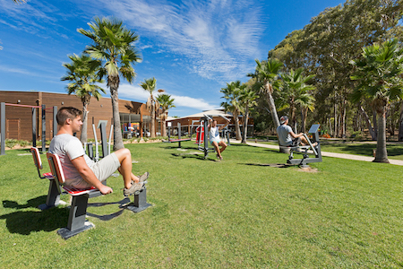 Outdoor gym at Nau Salgados Palm Village - All Inclusive