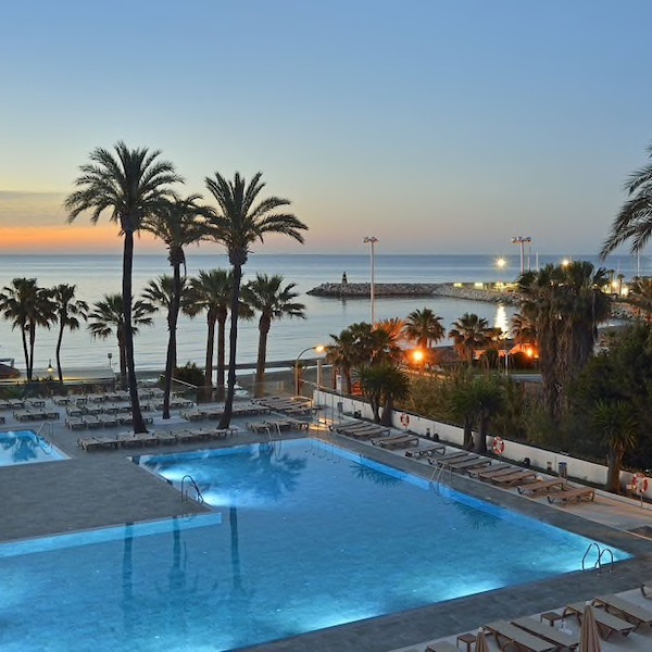 View of Ocean House Costa del Sol, pool, beach and sea