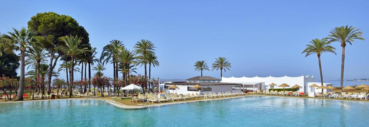 Pool and view to the sea from Sol Marbella-Estepona Atalaya Park