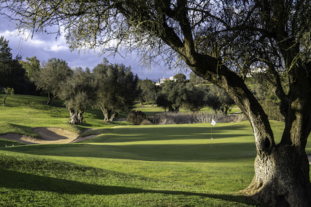 Well guarded green on the Vale da Pinta golf course