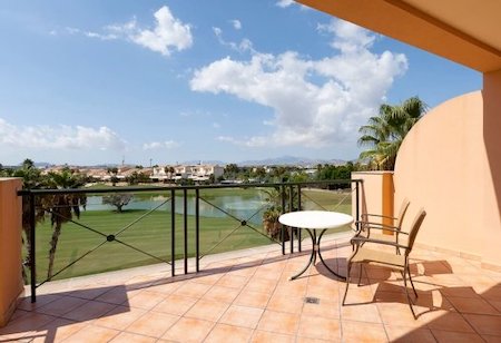 View of Alicante Golf from hotel room terrace