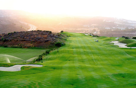Calanova Golf fairway at sunrise
