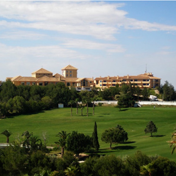 Campoamor Hotel with Campoamor golf course in foreground