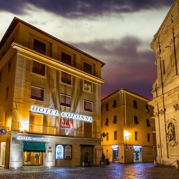 EXxterior view of Colonna Frascati Hotel in Frascati, Italy