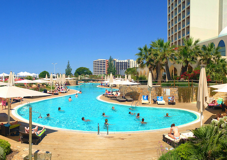 Pool area at Crowne Plaza Vilamoura