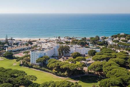 Aerial view of Dona Filipa Hotel