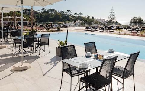 Poolside at the Dona Filipa Hotel