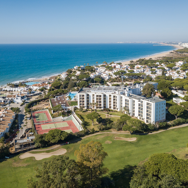 Aerial View of Dona Filipa Hotel in Vale do Lobo