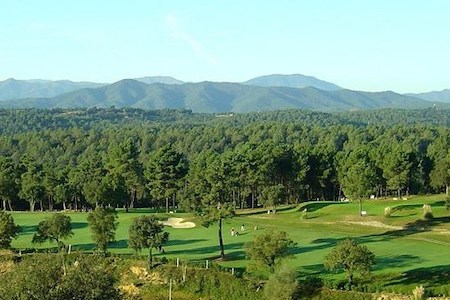 View to the mountains from Girona Golf
