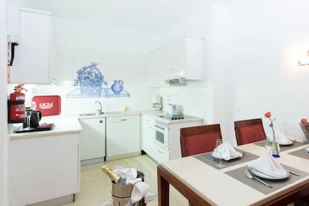 Kitchen area at Grand Muthu Oura View Beach Club