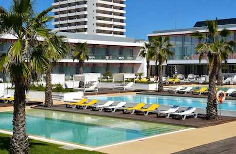 Pool area at Pestana South Beach