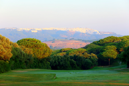  Beautiful view to one of the white villages from Montenmedio Golf