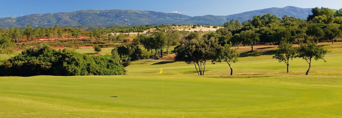 View to the Monchique mountains from Morgado Golf