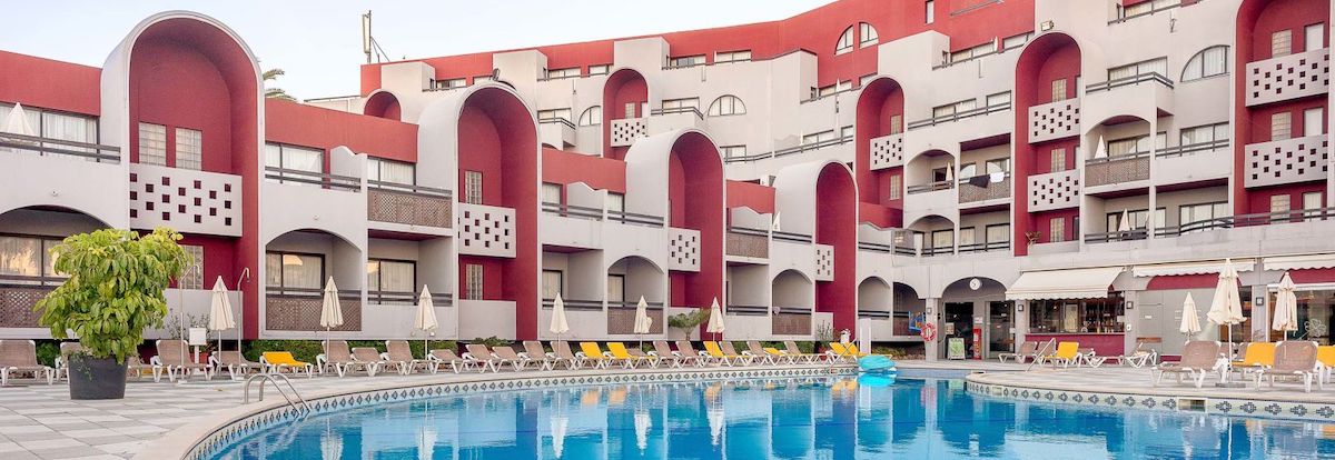 Pool view at Muthu Oura Praia Hotel