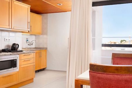 Kitchen facilities at Muthu Oura Praia