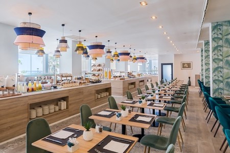 Buffet area in the restaurant