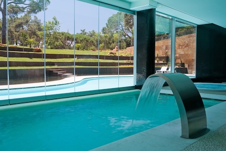 Indoor pool at the spa