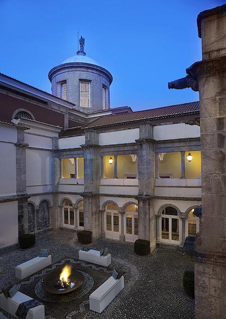 Beautiful courtyard at Penha Longa Resort