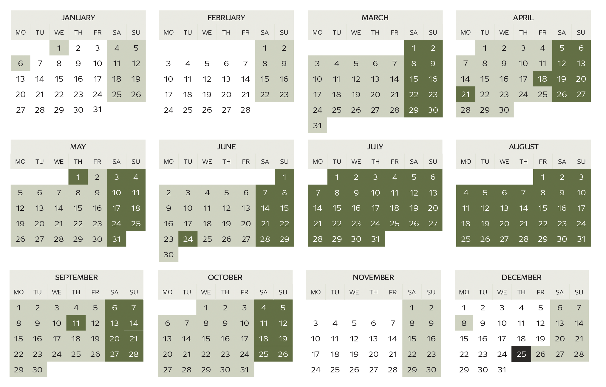 Peralada 2025 Calendar