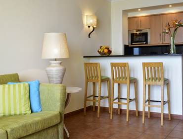 Living Room area in a Suite