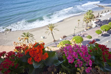 View from the Princesa Playa to the beach