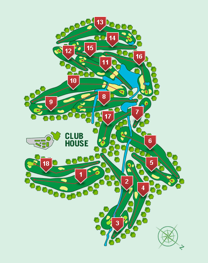 Santa Ponsa   Golf Club Course Plan