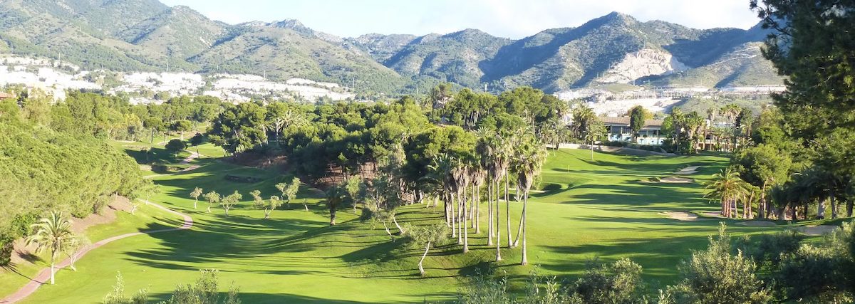 View to the mountains from Torrequbrada Golf